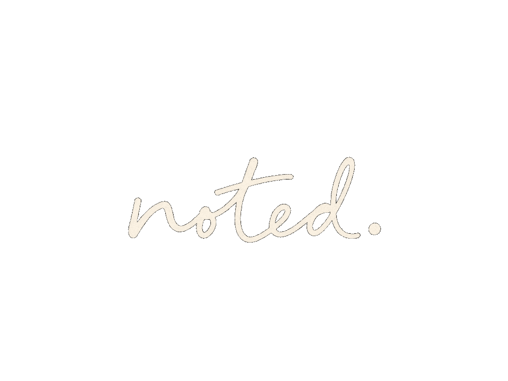 noted.